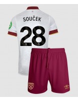 West Ham United Tomas Soucek #28 Alternativní dres pro děti 2024-25 Krátký Rukáv (+ trenýrky)